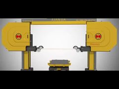 Дисковая 5-осевая алмазная проволочная пила с ЧПУ для камня