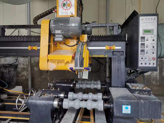 качество  PLC / CNC Four Pcs Baluster Cutting Machine For Pillar，column Base And Column Caps Roadblock завод