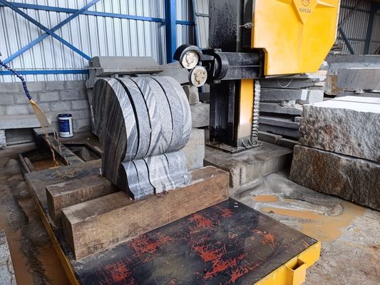 CNC-управление Diamond Wire Saw Machine с высокой точностью резки и четырёхспиндовым соединением для резки камня