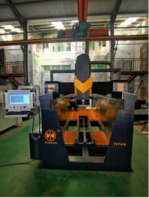 Точная электрическая 4-осеная колонна каменная резьба CNC машина