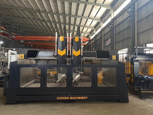 Xianda 4-осевая высокоточная CNC резьба с точностью 0,02 мм и мощностью шпинделя 5,5 кВт