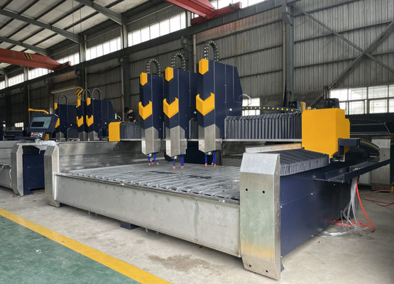 Станок для резки камня с ЧПУ со скоростью воздуха 15 м/мин, точностью 0,02 мм, электрической мощностью для прецизионной гравировки