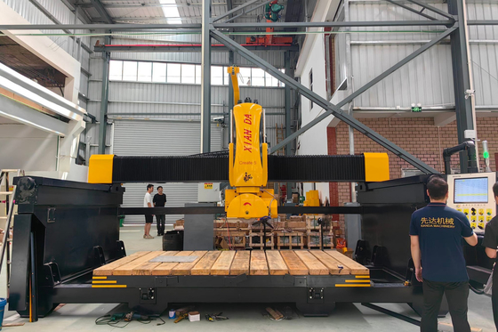 Итальянская система 5 оси CNC мост пила фрезерная машина кухня раковина столешница специальные формы