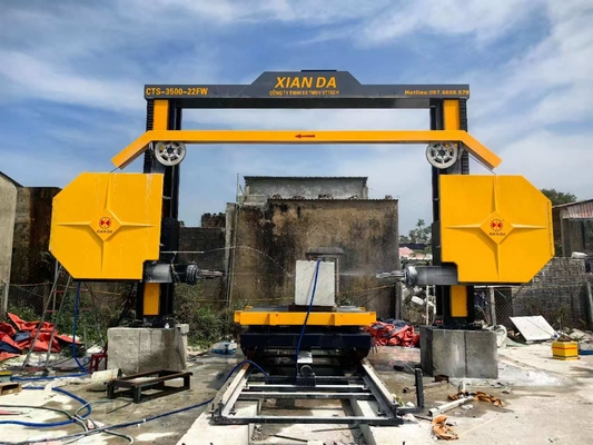 CNC Diamond Wire Saw Machine с 4 летящими колесами для промышленной резки камня