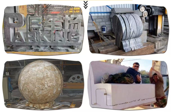 4-осеная CNC бриллиантовая дротовая пила машина для прецизионной резки камня для специальных форм и изогнутых конструкций
