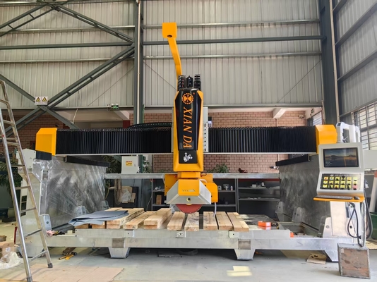 Италия Программное обеспечение 5 оси CNC гранит мраморные плитки резач Каменная резка и резка раковины фрезерная гравировка мостовой пиломашины в Америке