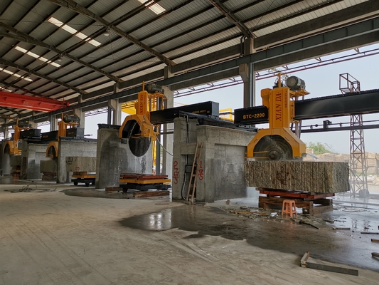 Bridge Multiblade Block Cutter Granite Marble Block Cutting Machinery