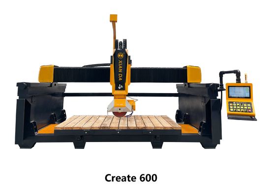 Professional 5-Axis CNC Bridge Cutting Machine with 3400x2000mm Worktable and 0°-360° Head Rotation for Precision Stone Cutting