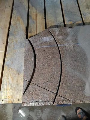 5-осевая CNC мостовая пила режущая машина с рабочим столом 3400x2000 мм и вращением головы 0°-360° для гранита и мрамора