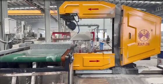 Вертикальный станок для алмазной канатной пилы с ЧПУ для криволинейного бордюрного камня