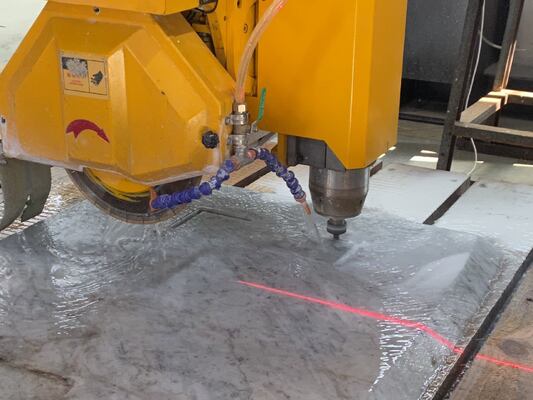 Диаметр диска 350-450 мм, 4+1-осевой мостовой камнерезный станок