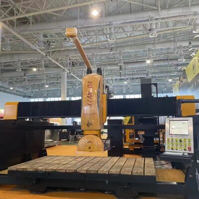 5-осевая CNC мостик пила камень режущая машина плитка резатель высокой точности 32KW 120MM режущая толщина коробка передач подшипник