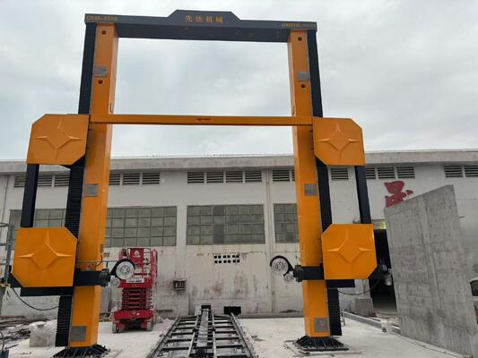 Станок для резки камня с алмазным проволочным канатом с ЧПУ, максимальный размер обработки 3500*3000*1800 мм и главный двигатель мощностью 11 кВт для резки камня