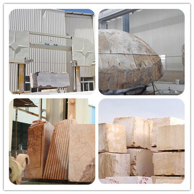 Станок для резки алмазной проволокой с ПЛК и синхронным винтовым приводом для разделения блоков мрамора и гранита размером 3000×3000×1500 мм