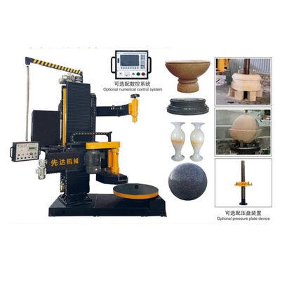 Вертикально-фрезерный станок с ЧПУ с максимальным диаметром резки 1000 мм и вертикальным ходом подъема 1500 мм для резки каменных плит