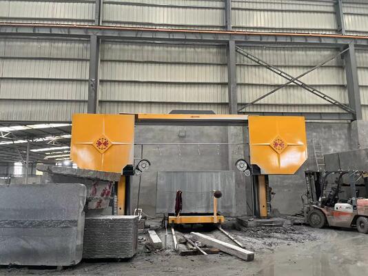 ПЛК Управление Diamond Wire Saw Machine для гранитного мрамора с 3500x3500x1800 мм Максимальный размер обработки и 15KW главный мотор