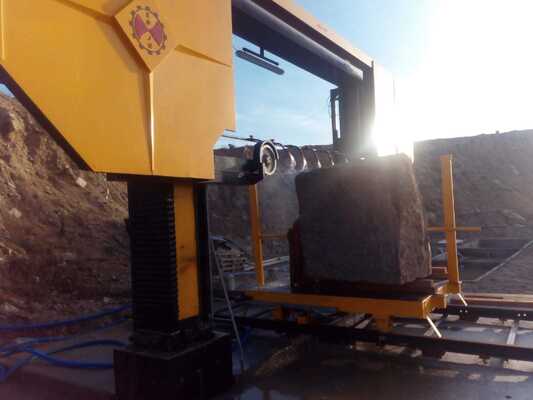 ПЛК Управление Diamond Wire Saw Machine для гранитного мрамора с 3500x3500x1800 мм Максимальный размер обработки и 15KW главный мотор