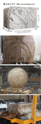 Xianda Бренд CNC Diamond Wire Saw Machine с четырьмя шпинделями для резки камня 3000x2000x1500 мм и диаметра колеса 1600 мм