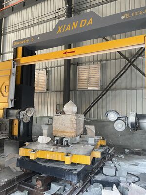 Xianda Discovery 5-осевая CNC бриллиантовая проволочная пила для мраморного гранита 3D дуговой колонны формования каменного профилирующего резака