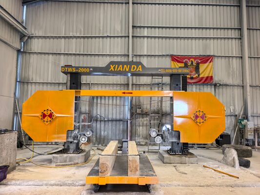 DTWS-2000SA CNC Diamond Wire Saw Machine с высокой точностью резки и вращением 360° для профилирования камня