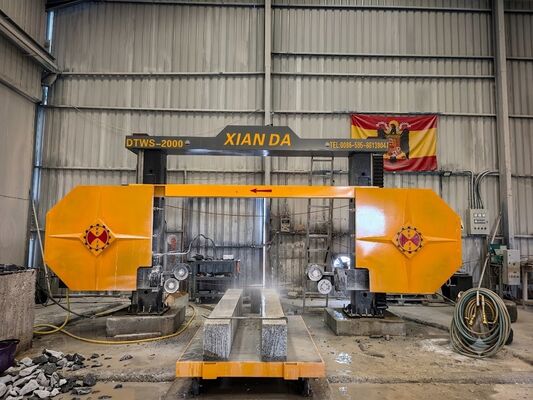 DTWS-2000SA CNC Diamond Wire Saw Machine с высокой точностью резки и вращением 360° для профилирования камня