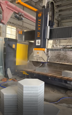 5-осевая CNC-машина для резки мостовой пилы с вращением лезвия на 360° и размером обработки 3200x2000 мм для изготовления камня