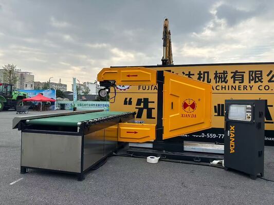 Вертикальная CNC бриллиантовая проволочная пила с 0-360° A-оси полным вращением, постоянным магнитом главный двигатель и высокой регулируемой скоростью проволоки 20-40 м/с
