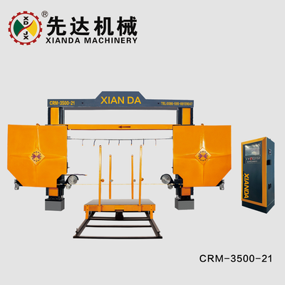 CRM‑3500‑21 / CRM‑3500‑22FW 4-осевой алмазно-канатный станок с ЧПУ для резки каменных римских колонн и дугообразных плит
