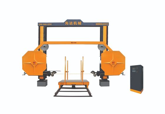 15 kw Diamond Wire Saw Machine with PLC Intelligent Control for 3500×3500×2100mm Stone Block Dividing