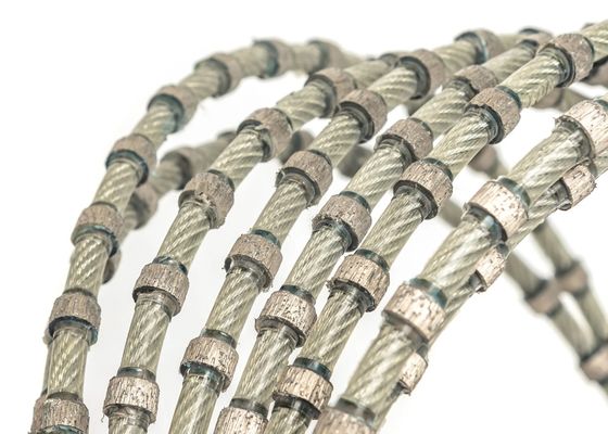 Блок гранита одевая веревочку 11mm вырезывания провода диаманта инструментов 40 шариков на метр