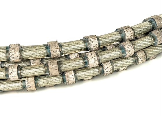 Блок гранита одевая веревочку 11mm вырезывания провода диаманта инструментов 40 шариков на метр